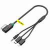 3 in 1 MDI AMI MMI Interface Jack 3.5mm AUX Audio Cable for Audi A6L A8L Q7 A3 A4L A3 A4 A6  Q5B6 B8 C6 B7