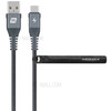 MOMAX 5A Super Charging USB-C to USB-A 1.2m Data Sync Charging Cable Tough Woven Cord - Grey