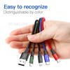BASEUS Fast 3.5A 1.2m Lightning 8 Pin + Type C + Dual Micro USB 4-in-1 Data Charge Cable