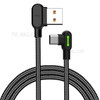 MCDODO CA-5283 Button Series Nylon Braided 3M Type-C USB Data Sync Charging Cable for Samsung Huawei HTC - Black