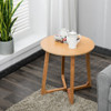 Solid Wood Coffee Table Round Table  Cafe Living Room Furniture, Size:60x60x70cm