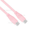 MOMAX 1M Flat Noodle USB Type-C to USB Type-C Sync Charger Cable for Samsung Huawei - Pink