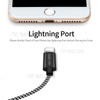 DUX DUCIS 3-Meter Woven Pattern Lightning 8Pin Data Sync Charging Cable for iPhone iPad iPod