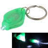 Mini LED Flashlight, White Light, Keychain Function, On/Off Switch & Pressure Switch(Green)