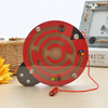 Children Puzzle Toy Wooden Magnetic Small Size Ladybug Pattern Animal Maze