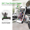 360 Degree Rotation Shockproof MTB Bike Handlebar Mount Phone Bracket Holder for 3.5 - 6.5 inch Phone