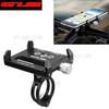 G-85 Bike Bicycle Phone Holder Aluminum Alloy Bicycle Handlebar Holder Mount, Clamp Size: 6.7~10cm - Black