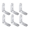 40 PCS Stainless Steel 90 Degree Angle Bracket, Corner Brace Joint Bracket Fastener Furniture Cabinet Screens Wall (40mm)