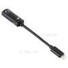 2 in 1 8 Pin Male Adapter to 8 Pin Female Adapter Earphone Charging Connector for iPhone 12 - Black