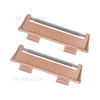 1 Pair 20mm Stainless Steel Watchband Connector Watch Strap Adapter Replacement for Oppo Watch 2 42mm - Rose Gold