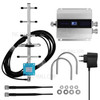 LCD GSM900MHz Double-end Phone Signal Booster Phone Signal Repeater Signal Amplifier Set with Yagi Antenna - EU Plug