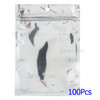 100Pcs/Lot Ziplock Silver Color Package Bag for Samsung Galaxy Star S5280 S5282 Cases Cables, Size: 11.5 x 9cm