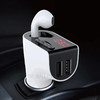 V14 Dual USB Charger FM Transmitter Modulator MP3 Player Hands-free Car Kit with Bluetooth Earphone