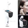 V14 Dual USB Charger FM Transmitter Modulator MP3 Player Hands-free Car Kit with Bluetooth Earphone