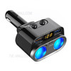 C47PQ Voltage Detection PD 20W Type-C + QC3.0 + 2.4A USB + 2 Cigarette Lighter Sockets Car Charger Power Adapter