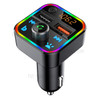 BT22 Colorful Light Dual USB Voltage Detection Car Bluetooth MP3 FM Transmitter QC3.0 Fast Charging Phone Charger