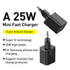 BASEUS Super Si Quick Charger Type-C 25W EU Plug PD Fast Charging Power Adapter - Black