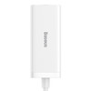 BASEUS GaN3 Pro Desktop Powerstrip 2 AC+2 USB +2 USB-C 65W US Plug (with Mini White Cable Type-C to Type-C 100W (20V/5A) 1m) Wall Charger Charging Dock Station - White