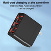 WLX-82 40W US Plug 8 Ports USB Charging Power Adapter Wall Charger for iPhone/Android Phone