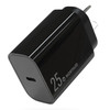 NORTHJO NOPD250601AU PD 25W Type-C Port Fast Charging Adapter Home Travel Wall Charger - AU Plug/Black