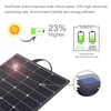 HAWEEL HWL2732 Large Size 100W 2-Large-Panel Foldable Solar Panel Charger USB Port Travel Solar Charger with Portable  Handle