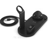 UD15 3 in 1 Rotatable Wireless Charging Dock Station for Apple iPhone/Android Device /Type-C Device - Black