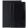 For Xiaomi Pad 5/5 Pro Round Cap Wireless Bluetooth Keyboard + Stand Design PU Leather Tablet Case - Black