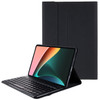 For Xiaomi Pad 5/5 Pro Round Cap Wireless Bluetooth Keyboard + Stand Design PU Leather Tablet Case - Black