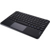 250 10 Inch Portable Bluetooth Keyboard Ultra-thin Magnetic Wireless Keyboard with TouchPad/Round Keycaps for Tablets Mobile Phones - Black