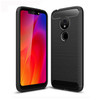 For Motorola Moto G7 Play US Version Brushed Texture Carbon Fiber TPU Case(Black)