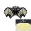 100W 3000K Warm White Light Waterproof Deformable Folding Garage Light LED UFO Mining Lamp, Light Perception Version