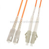 SC-LC Dual-Core Multi Mode Fiber Optic Jumper, Length: 3m