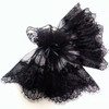 Lace Grenadine Big Trumpet Cuffs Fake Sleeves Clothing Decoration Sleeves(Black)