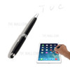 Black 2-in-1 Stylus Touch Pen + Ballpoint Pen for iPhone 6 iPad Samsung Sony HTC