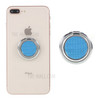 LGD Carbon Fiber Texture Finger Ring Grip Holder Mounts for Smartphone - Silver / Blue