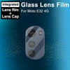 IMAK For Motorola Moto E32 4G Camera Lens Protector Anti-scratch Integrated Tempered Glass Lens Film + Acrylic Lens Cap