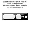 IMAK For Google Pixel 7 Pro Tempered Glass Camera Lens Protector HD Clear Rear Camera Protective Film (Black Version)