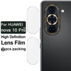 IMAK 2Pcs / Set Camera Lens Protector for Huawei nova 10 Pro 4G, Wear-resistant HD Anti-bubble Tempered Glass Film