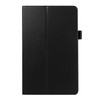 Litchi Texture Leather Case with Holder for Galaxy Tab E 9.6 / T560 / T561(Black)