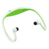 Sport MP3 Player Headset with TF Card Reader Function, Music Format: MP3 / WMA (White + Green)