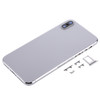 Back Housing Cover with SIM Card Tray & Side keys for iPhone X(Silver)