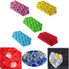 3D Diamonds Gem Cool Ice Cube Chocolate Soap Tray Mold Silicone Ice Cube Mold Maker Moulds, Random Color Delivery