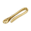 Retro Solid Brass Key Chain Key Ring Belt U Hook Wallet Chain Fish Hook, Length:4.8cm without Copper Rin(Brass)