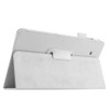Litchi Texture Leather Case with Holder for Galaxy Tab E 9.6 / T560 / T561(White)