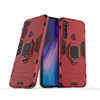 For Xiaomi Redmi Note 8T PC + TPU Shockproof Protective Case with Magnetic Ring Holder(Red)
