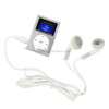 TF (Micro SD) Card Slot MP3 Player with LCD Screen, Metal Clip(Silver)