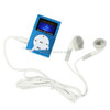 TF (Micro SD) Card Slot MP3 Player with LCD Screen, Metal Clip(Baby Blue)