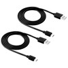 2 PCS HAWEEL 1m High Speed Micro USB to USB Data Sync Charging Cable  Kits, For Galaxy, Huawei, Xiaomi, LG, HTC and other Smart Phones