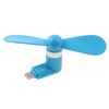 Fashion USB 3.1 Type-C Port Mini Fan with Two Leaves, For Mobile Phone with OTG Function(Blue)