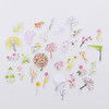 2 Packs Hand Account Sticker Animal Series Castle Sticker Cutbook Making Material(Flowers And Trees)